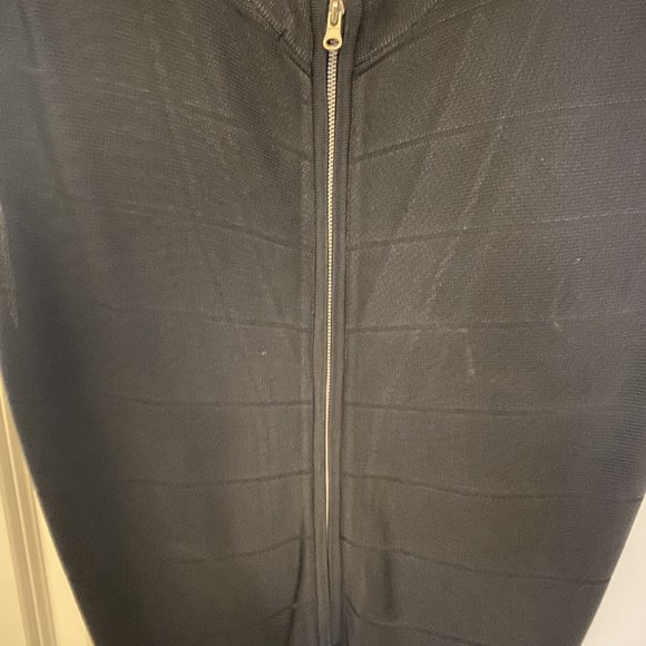 Venus Black Bandage Fringe Dress (16) - Picture 5 of 6